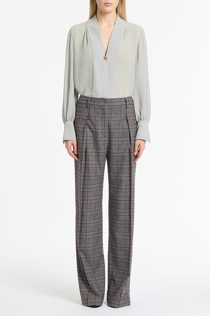 SILVER GEORGETTE LA BANDA SHIRT
