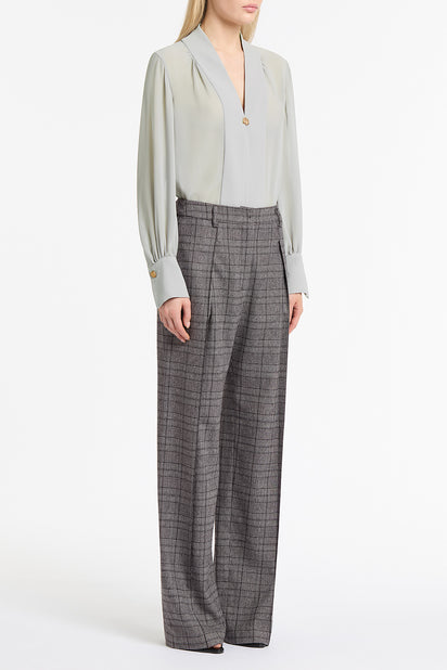 SILVER GEORGETTE LA BANDA SHIRT