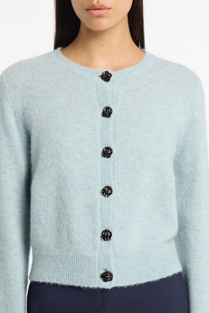 SNOWBIRD BRUSHED KNIT CARDIGAN