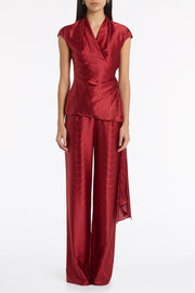 UNDERCURRENT SILK VISCOSE STRETCH LOUNGE PANT