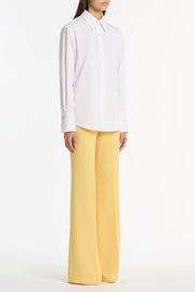 WHITE COTTON RELAXED SHIRT