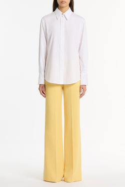 WHITE COTTON RELAXED SHIRT