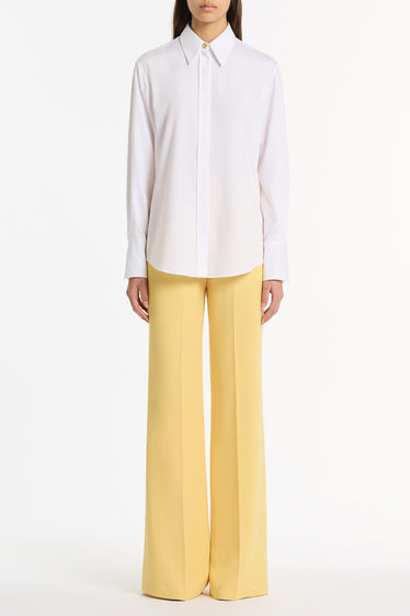 WHITE COTTON RELAXED SHIRT