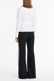 WHITE COTTON WRAP TOP