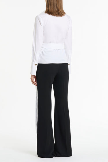 WHITE COTTON WRAP TOP