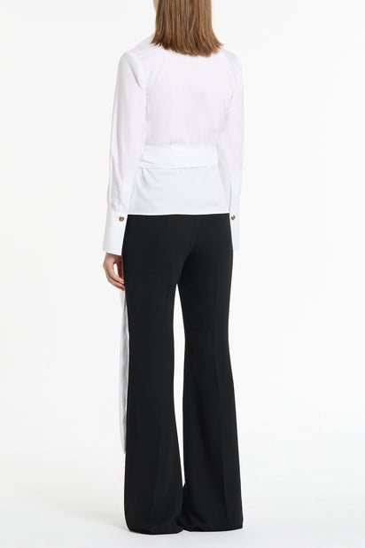 WHITE COTTON WRAP TOP