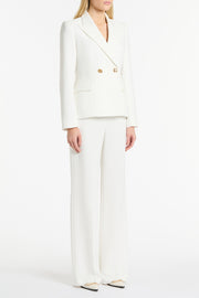 WHITE CREPE ALTURA FLORENCE JACKET