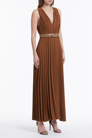 TAN CZ LOGO COVERED BELT
