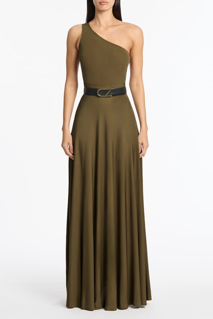 PALM MATTE JERSEY SWING SKIRT Carla Zampatti