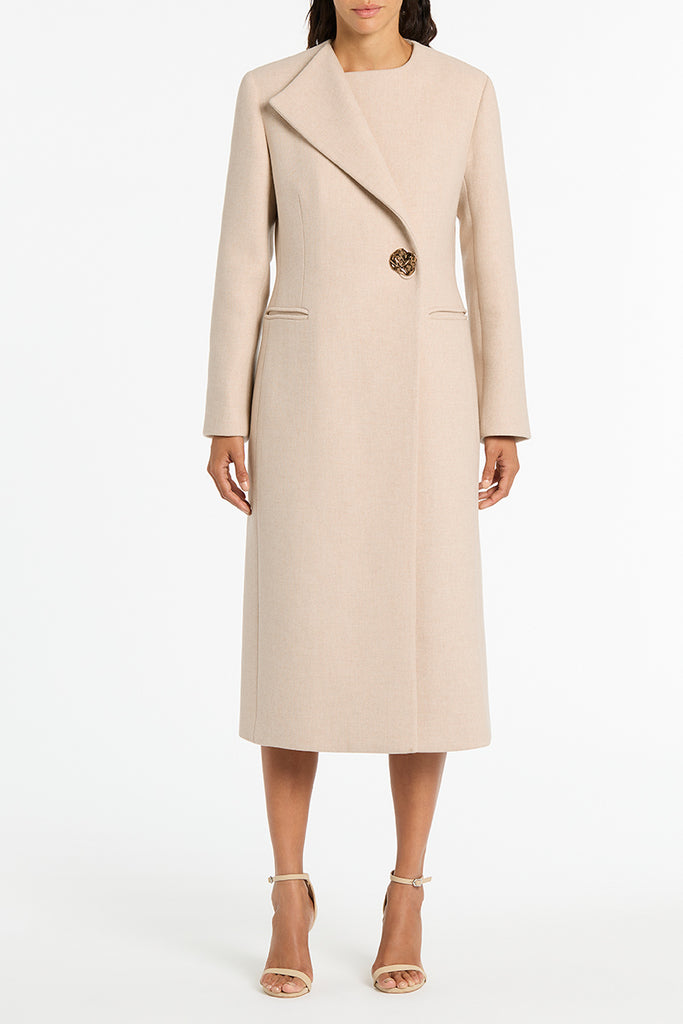 PEARL ITALIAN WOOL COAT Carla Zampatti