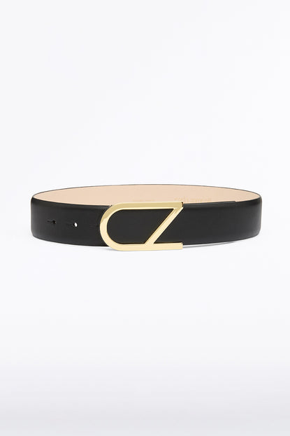 Carla Zampatti Nude Cz Logo Covered Belt (Semolina) main image 1
