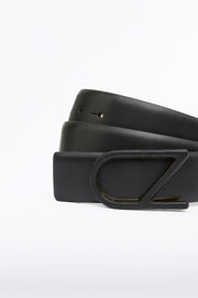 BLACK CZ LOGO COVERED BELT