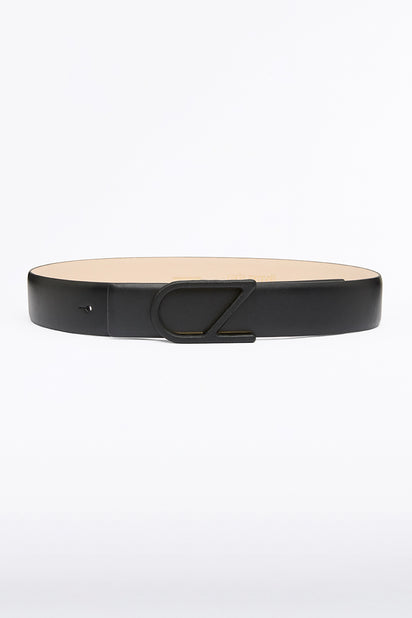 BLACK CZ LOGO COVERED BELT