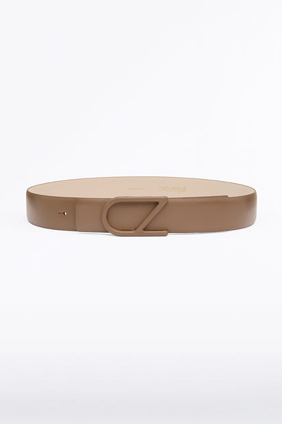 TAN CZ LOGO COVERED BELT