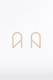 CZ LOGO EARRINGS SMALL