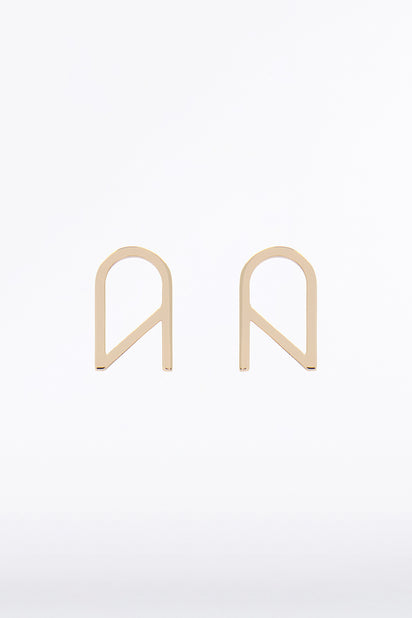 CZ LOGO EARRINGS SMALL