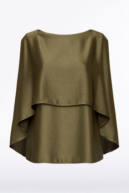 IVY SATIN CAPE TOP