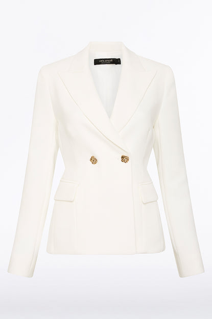 WHITE CREPE FLORENCE JACKET – Carla Zampatti