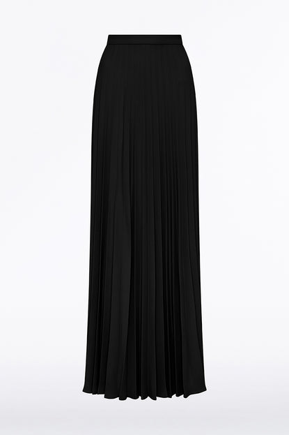 BLACK CREPE PLEATED SKIRT Carla Zampatti