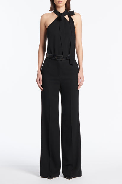 BLACK CZ LOGO COVERED BELT