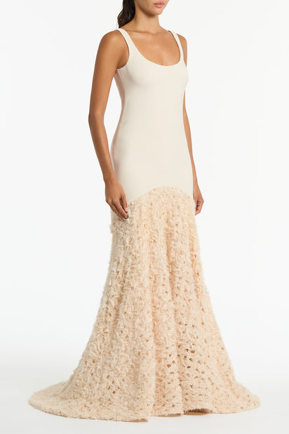 IVORY NASTRO GOWN