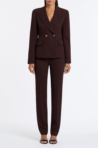 PLUM CREPE FLORENCE JACKET Carla Zampatti
